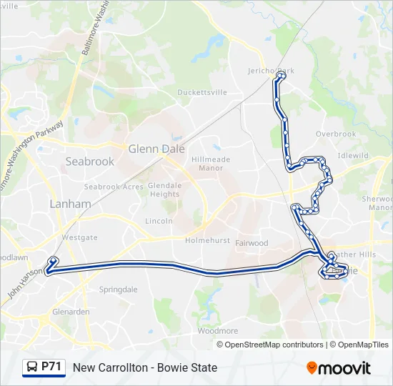 P71 Bus Line Map