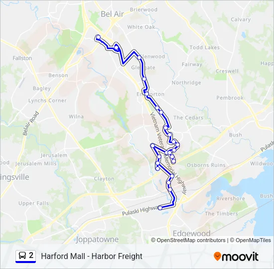 2 Bus Line Map