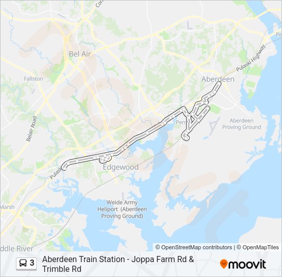 3 Bus Line Map