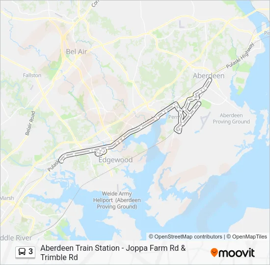 3 Bus Line Map