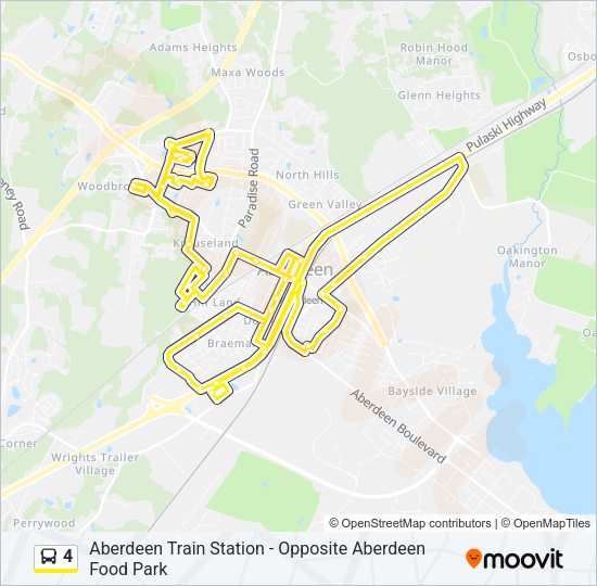 4 Bus Line Map