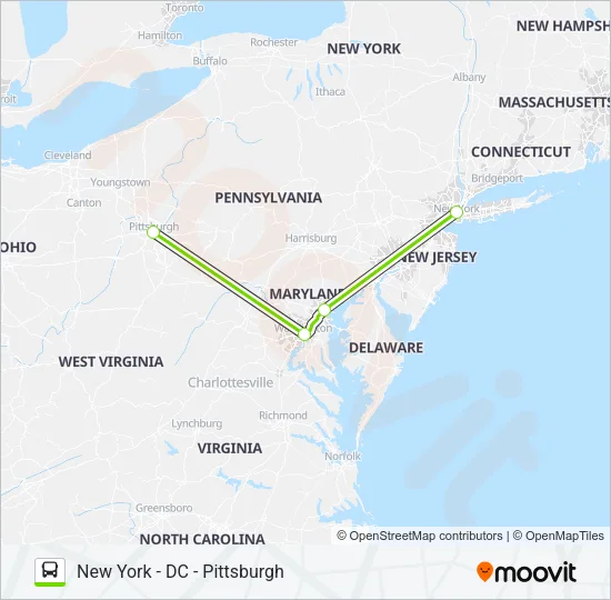 FLIXBUS 2654 Bus Line Map