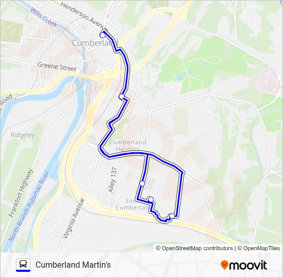 Ruta BLUE LINE: horarios, paradas y mapas - Cumberland Martin's ...