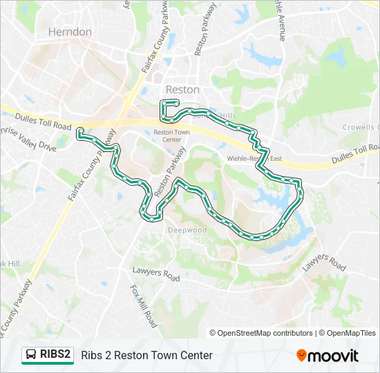 RIBS2 Bus Line Map