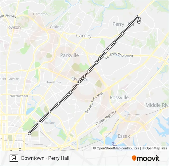115 Route: Schedules, Stops & Maps - Perry Hall (Updated)