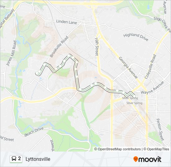 2 Bus Line Map
