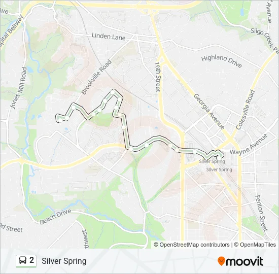 2 Bus Line Map