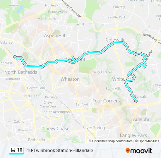 10 Bus Line Map