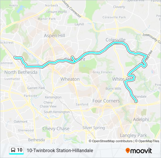 10 Bus Line Map