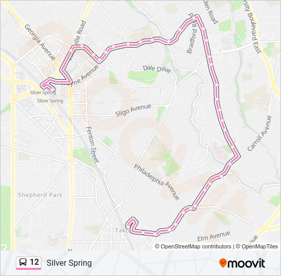 12 Bus Line Map