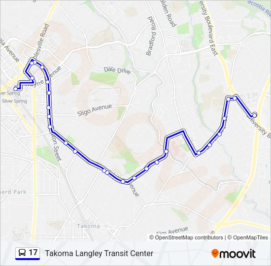 17 Bus Line Map