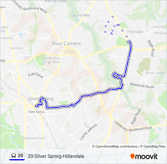 20 Bus Line Map