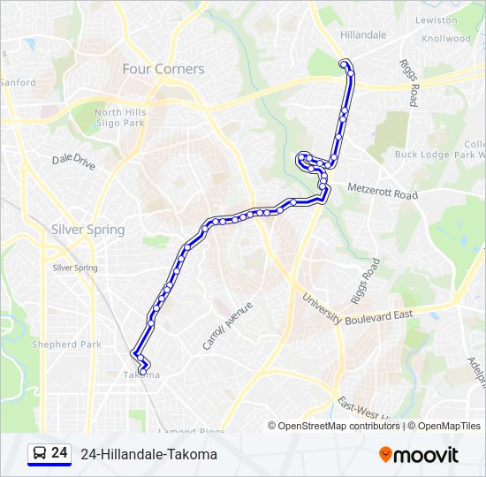 24 Bus Line Map