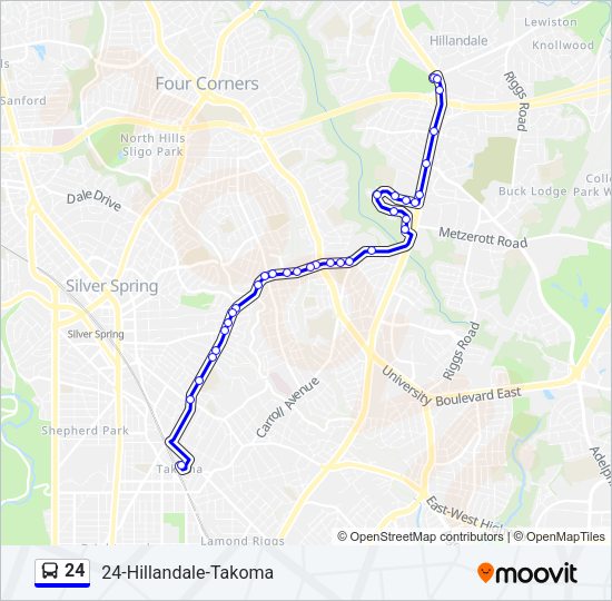 24 Bus Line Map