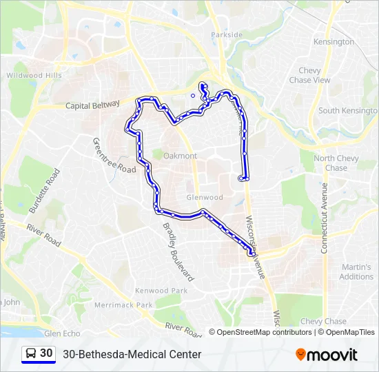 30 Bus Line Map