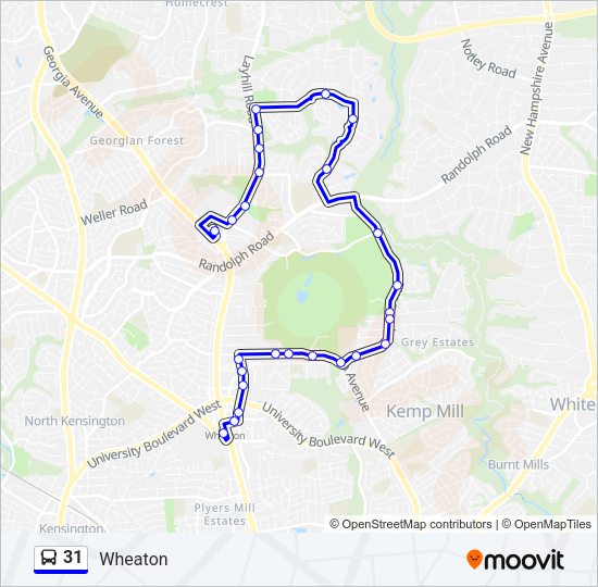 31 Bus Line Map