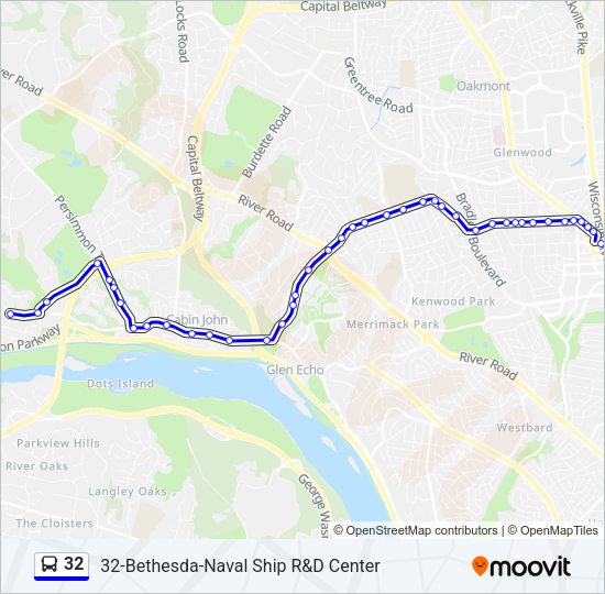 32 Bus Line Map