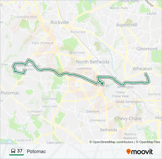 37 Bus Line Map