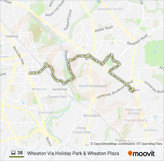 38 Bus Line Map