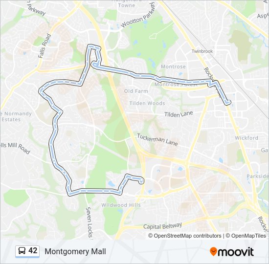 42 Bus Line Map