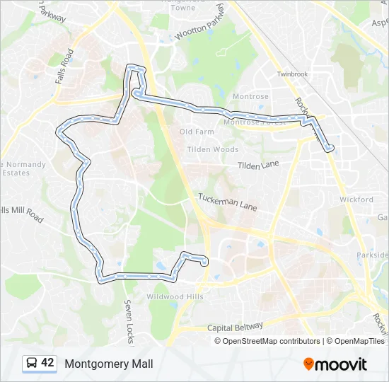 42 Bus Line Map