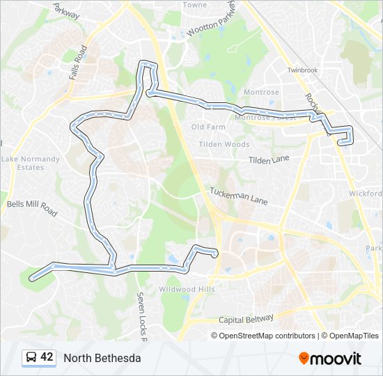 42 Bus Line Map