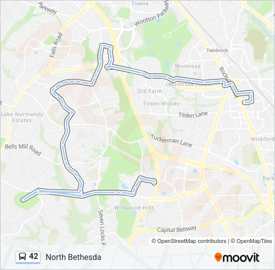 42 Bus Line Map