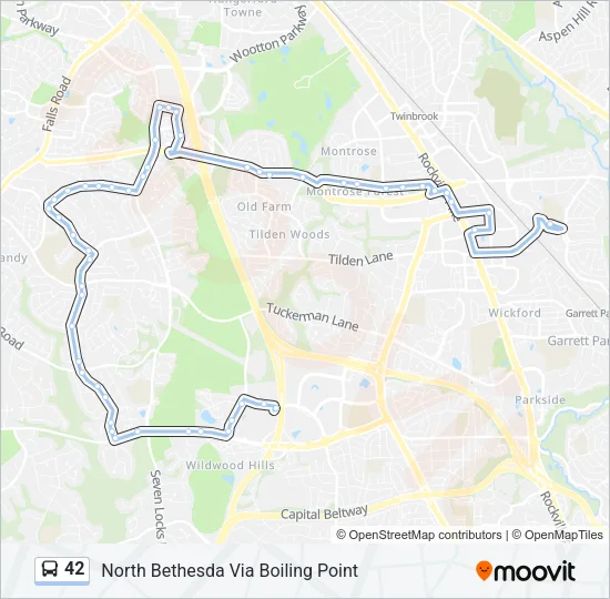 42 Bus Line Map