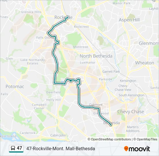 47 Bus Line Map