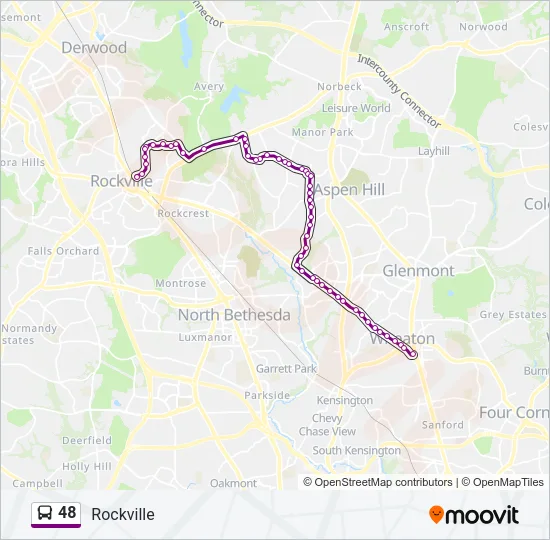 48 Bus Line Map