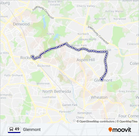 49 Bus Line Map