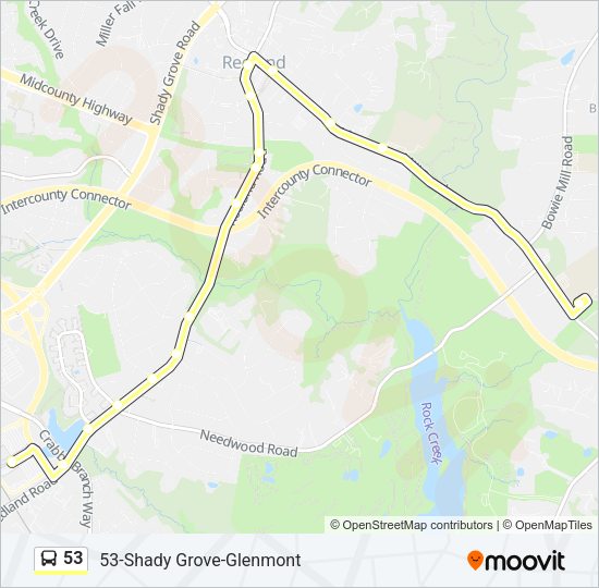 53 Bus Line Map