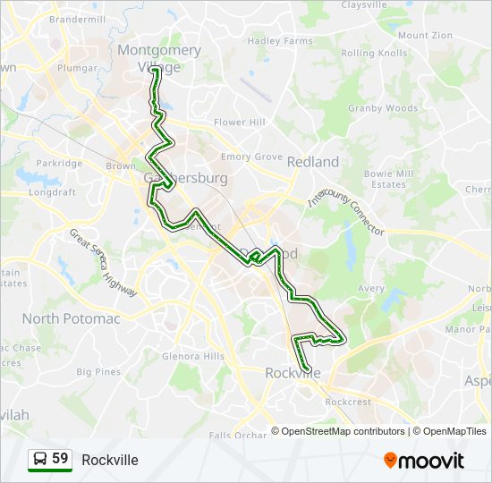 59 Bus Line Map