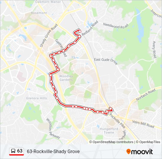 63 Bus Line Map