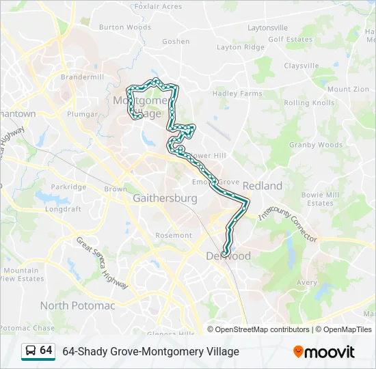 64 Bus Line Map