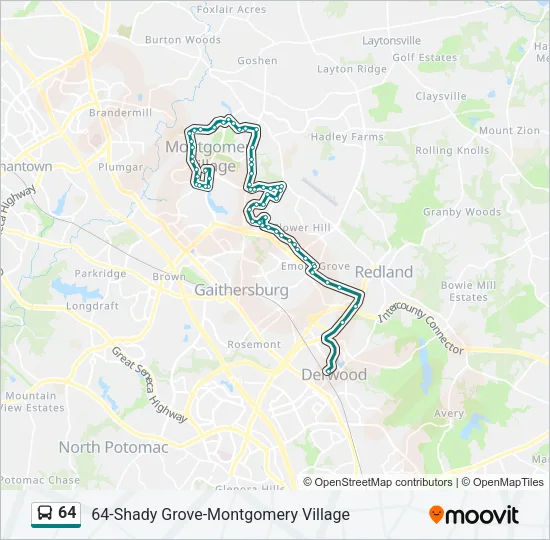 64 Bus Line Map