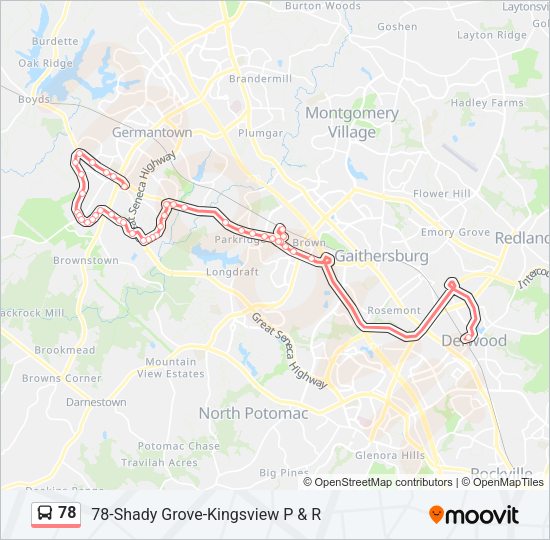 78 Bus Line Map