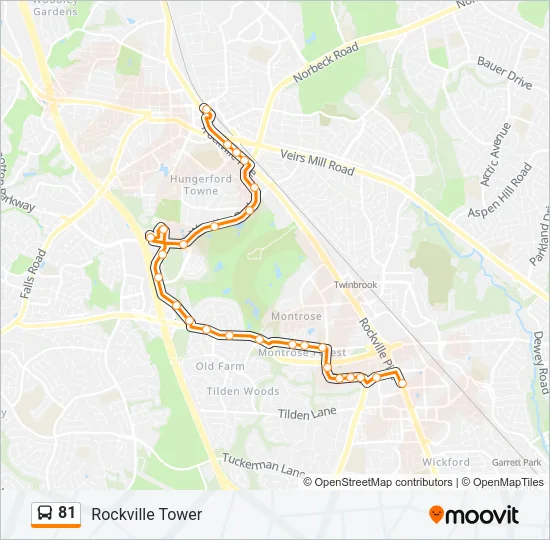 81 Bus Line Map
