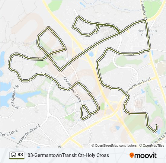 83 Bus Line Map