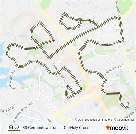 83 Bus Line Map