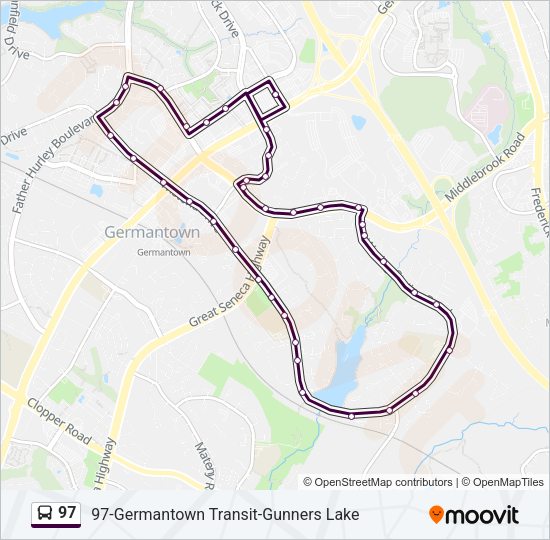 97 Bus Line Map