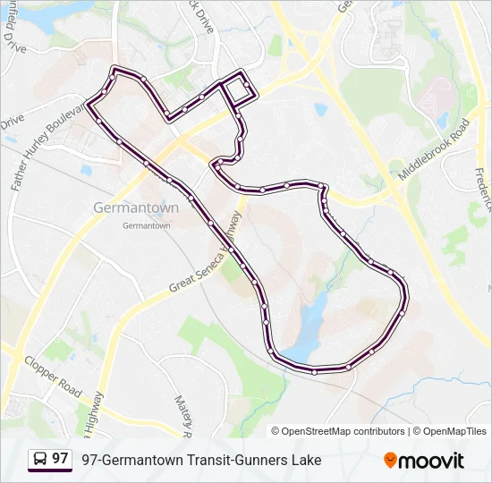 97 Bus Line Map