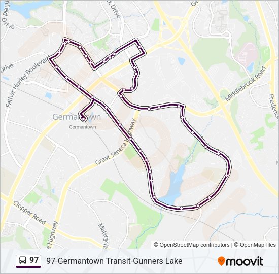 97 Bus Line Map