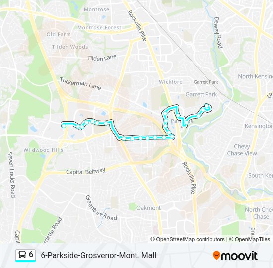 6 Bus Line Map