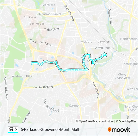6 Bus Line Map