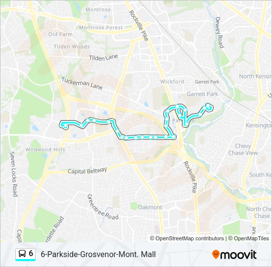 6 Bus Line Map