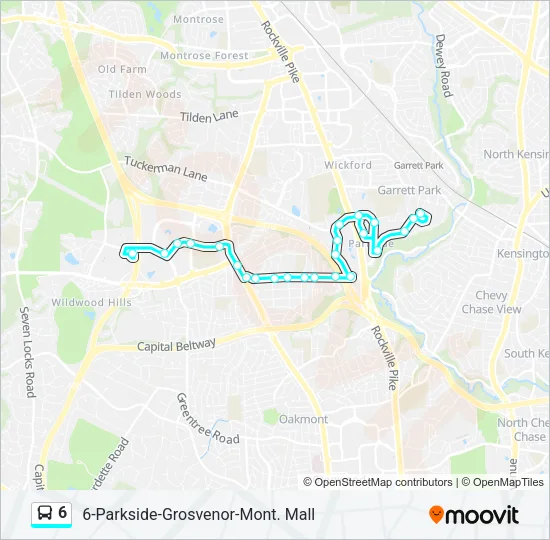 6 Bus Line Map
