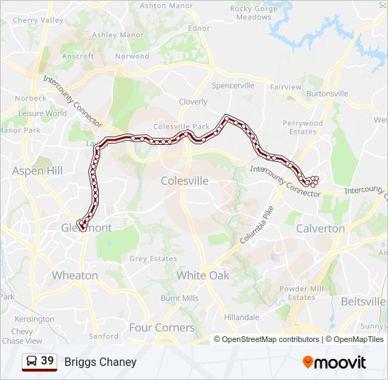 39 Bus Line Map