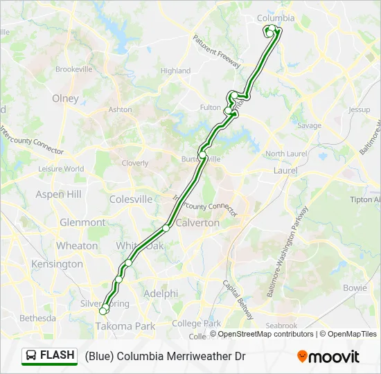 FLASH Bus Line Map