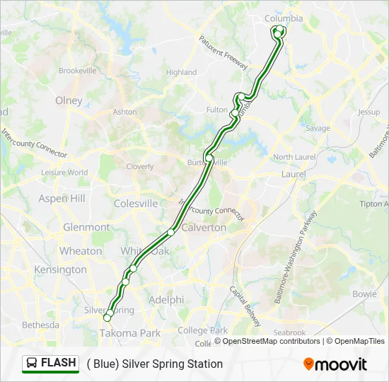 FLASH Bus Line Map